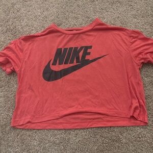 Medium Coral Nike Crop top